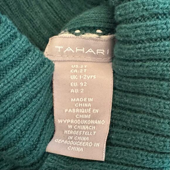 Tahari Shawl Collar Fair Isle Unisex Sweater 2T - Picture 3 of 9